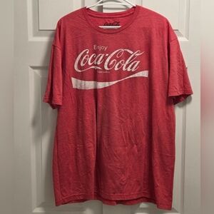 (5/$25) Coca Cola Classic Red Tee for Men Size XL Retro